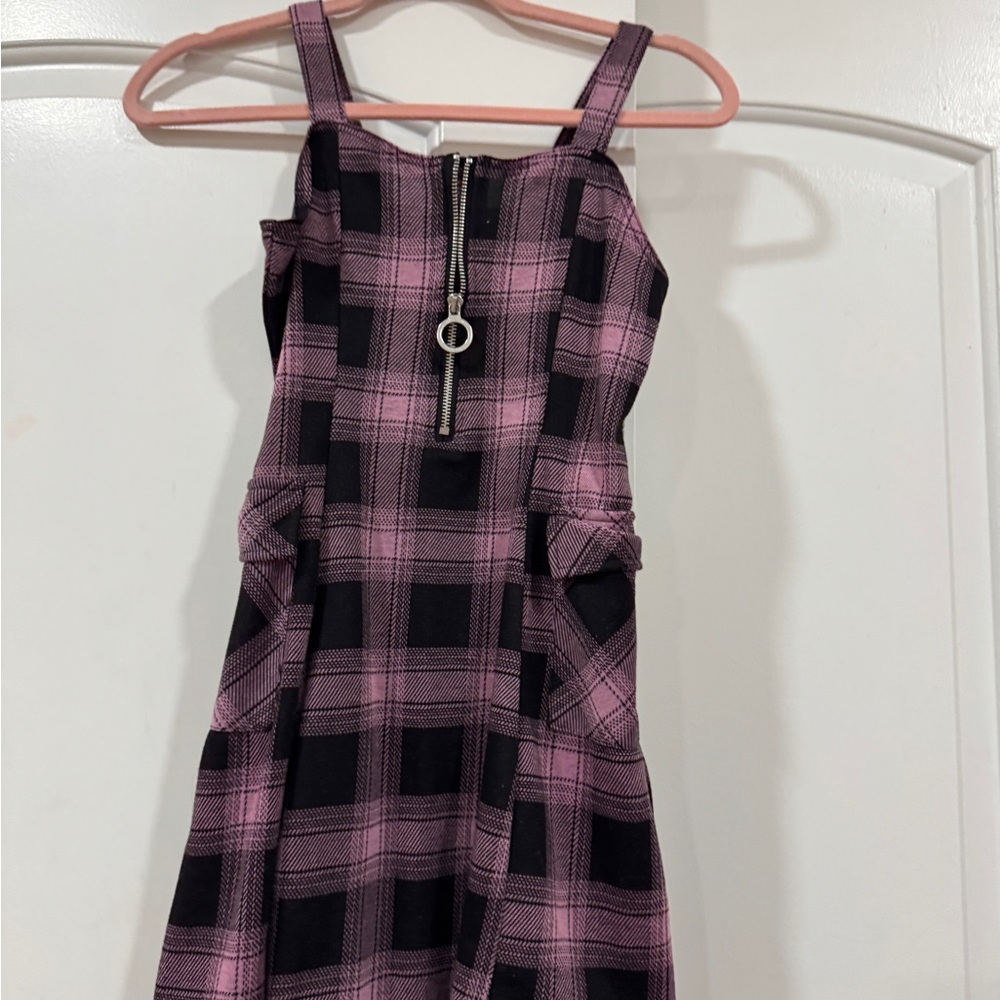 Limited Too Purple and Pink Plaid Dress